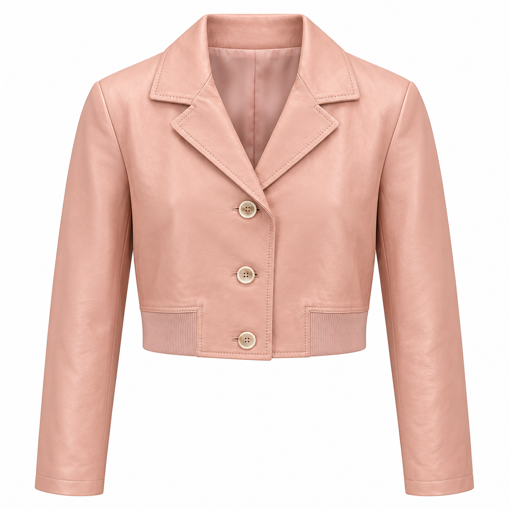 Hogan Woman Jacket Cropped Pink