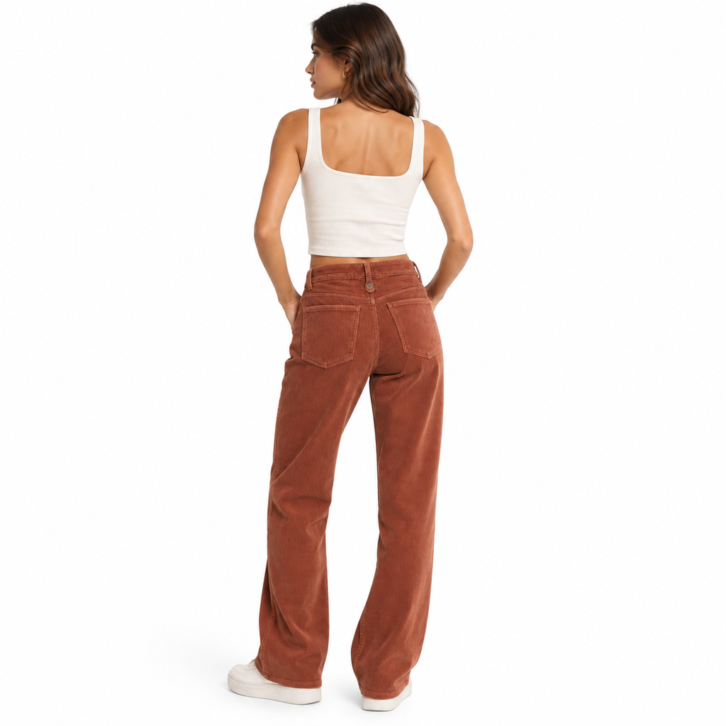 Tod's Woman Trousers Long Ribbed Brown