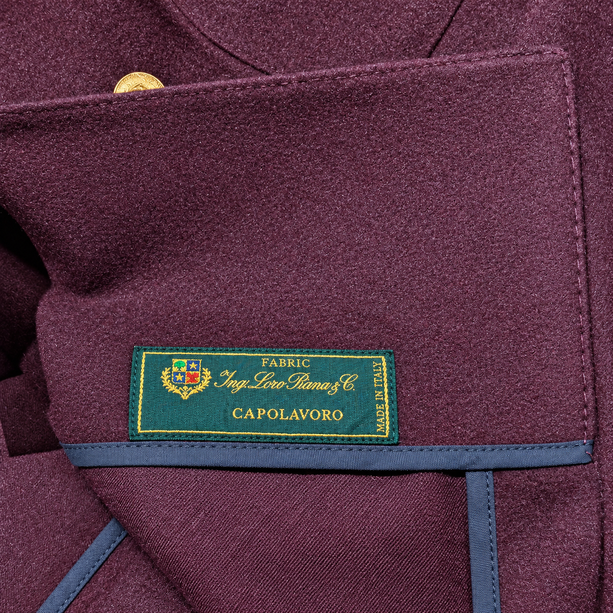 L.P. Fabric Man Jacket Double-Breasted Bordeaux Red