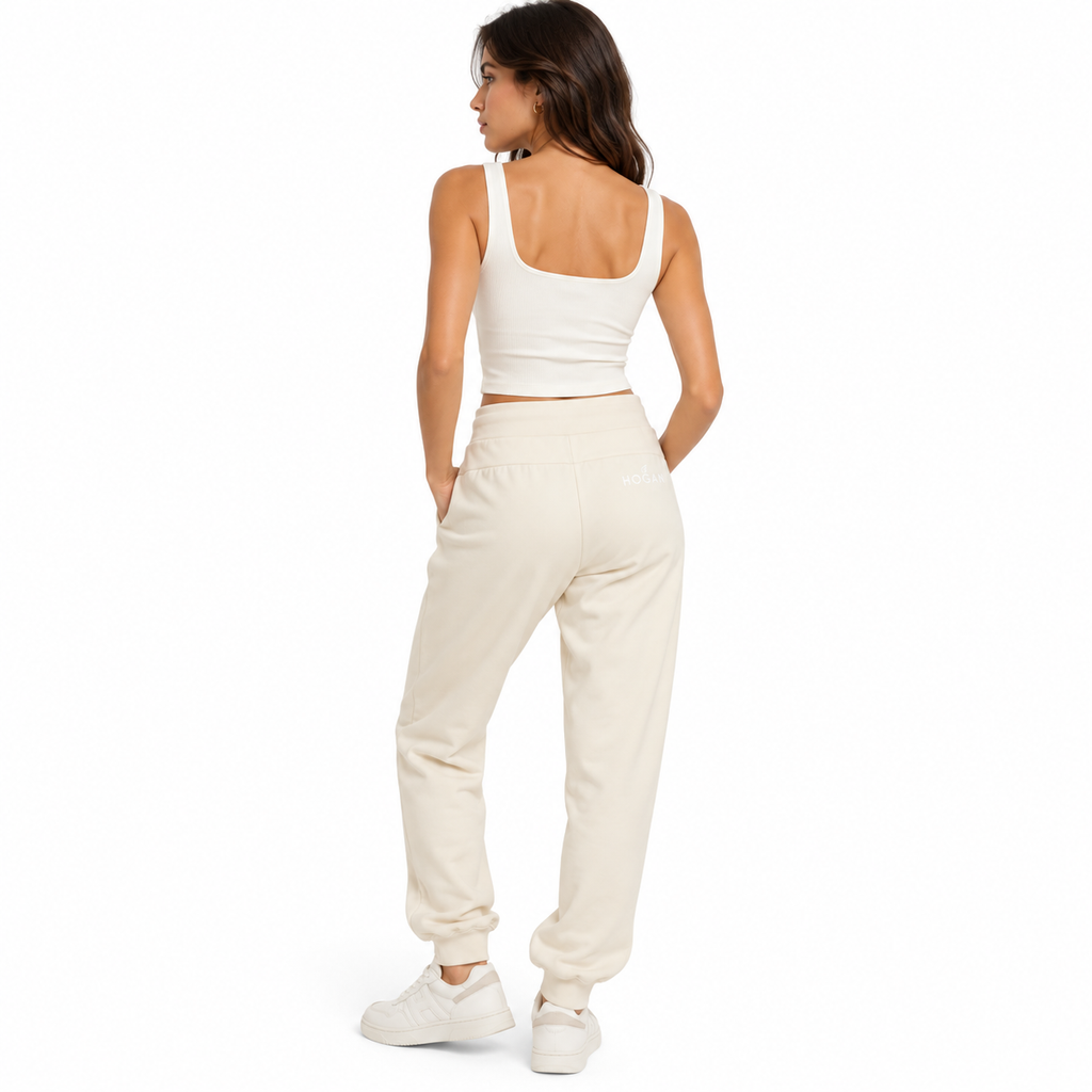 Hogan Woman Trousers Long Tracksuit Beige