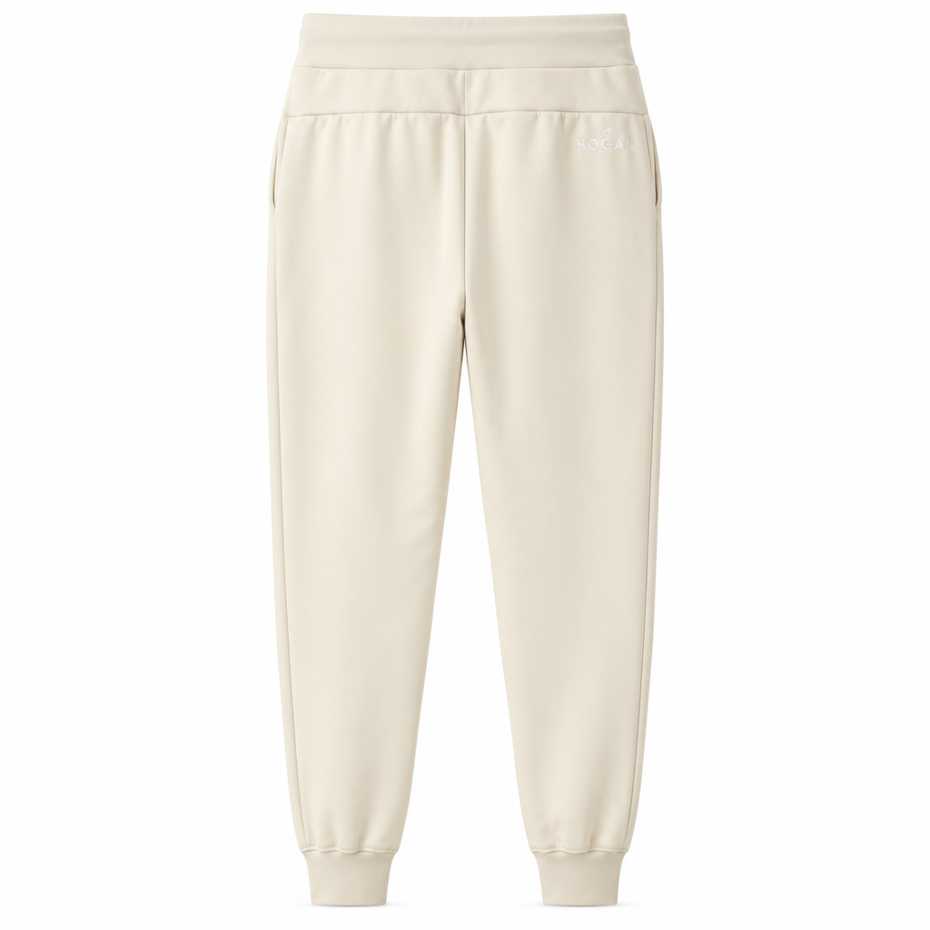 Hogan Woman Trousers Long Tracksuit Beige