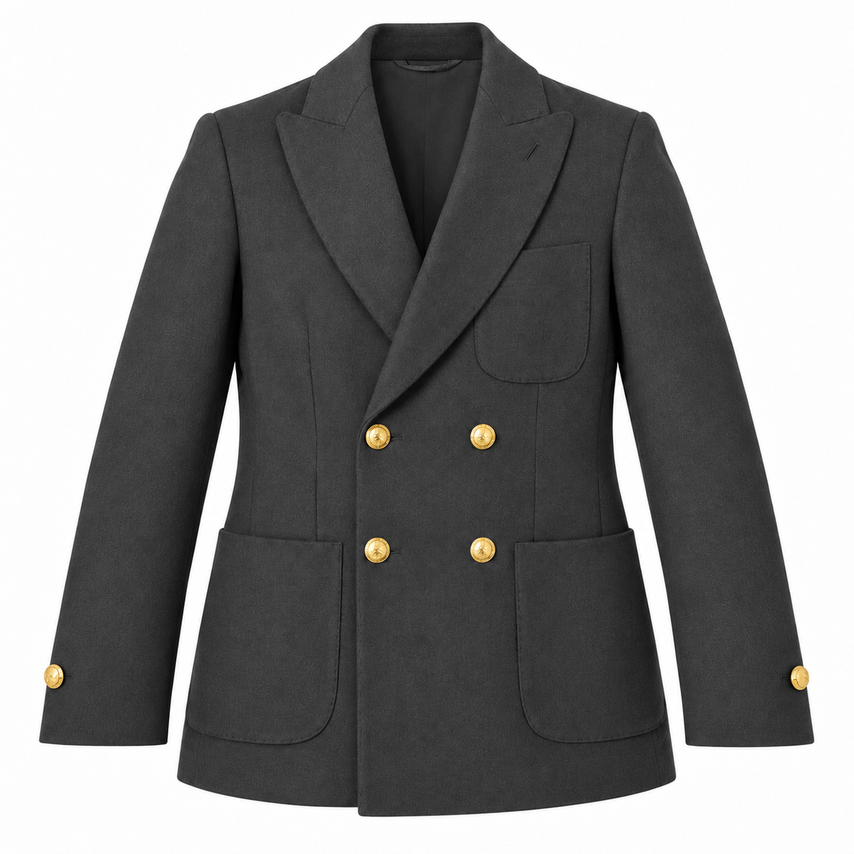 L.P. Fabric Man Jacket Double-Breasted Grey