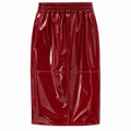 Tod's Woman Skirt Long Glossy Red