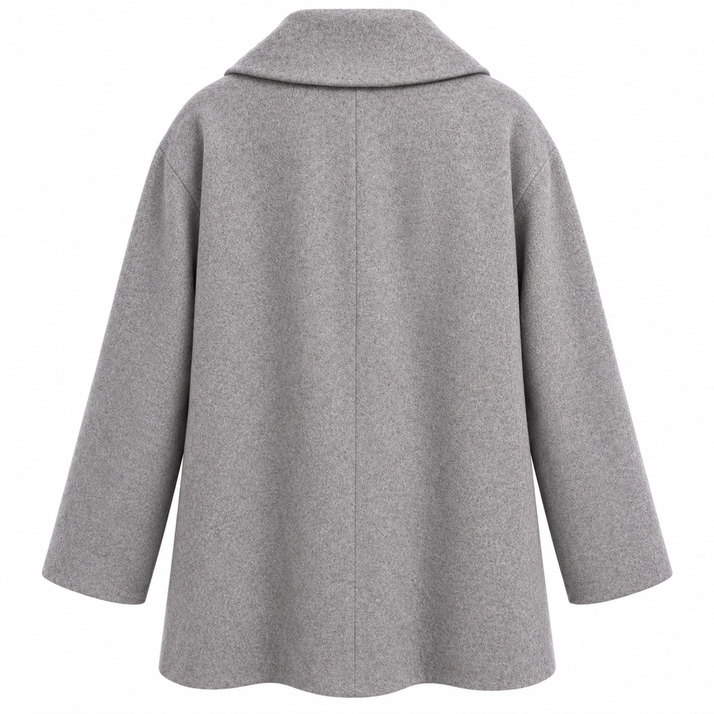 Herno Woman Coat Double-Breasted Grey