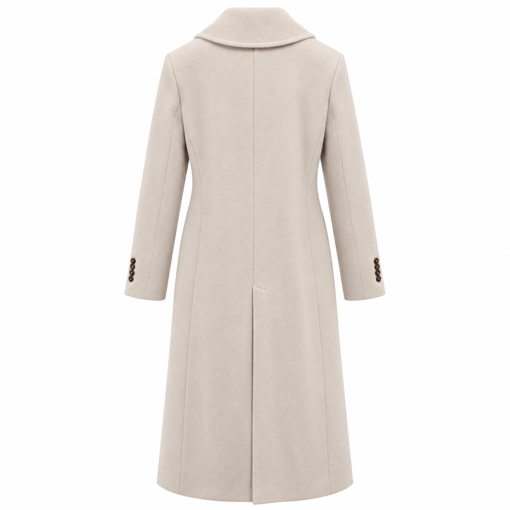 Herno Woman Coat Long Double-Breasted Grey