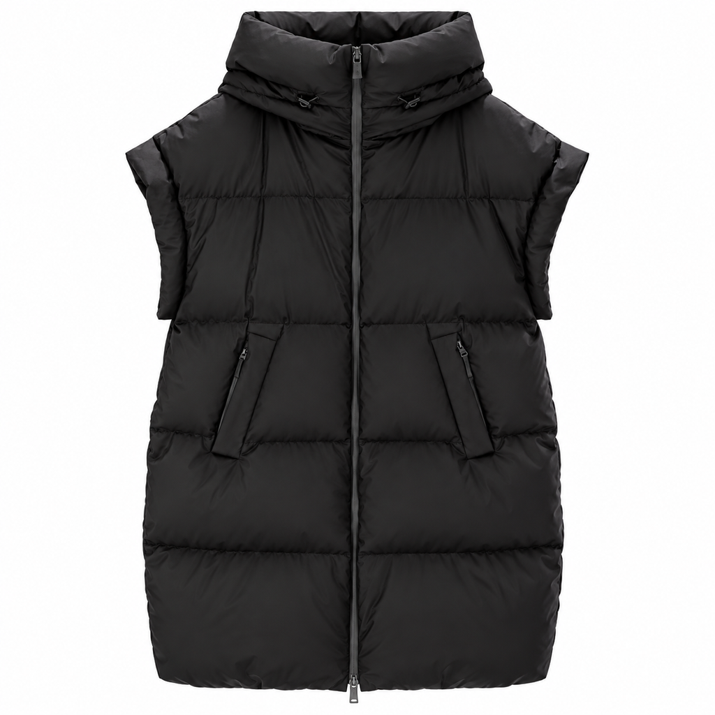 Herno Woman Sleeveless Long Quilted Jackets Black