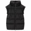 Herno Woman Sleeveless Long Quilted Jackets Black