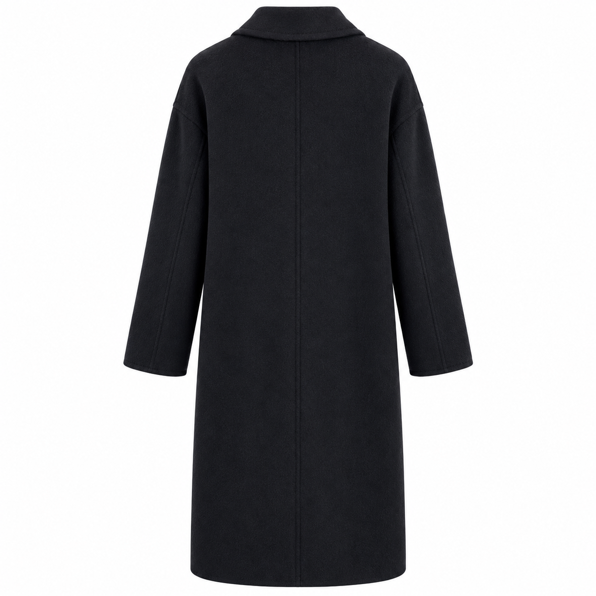 Off Woman Coat Long Single-Breasted Blue