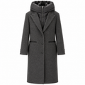 Off Woman Coat Pettorina Grey