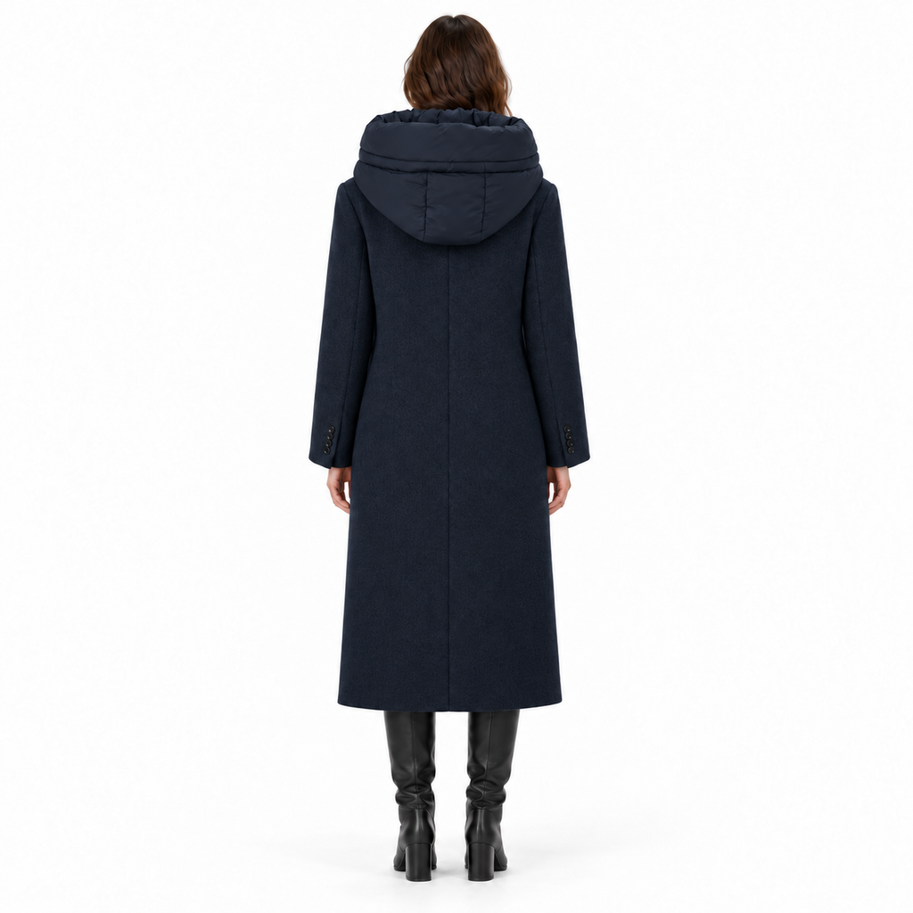 Off Woman Coat Pettorina Blue