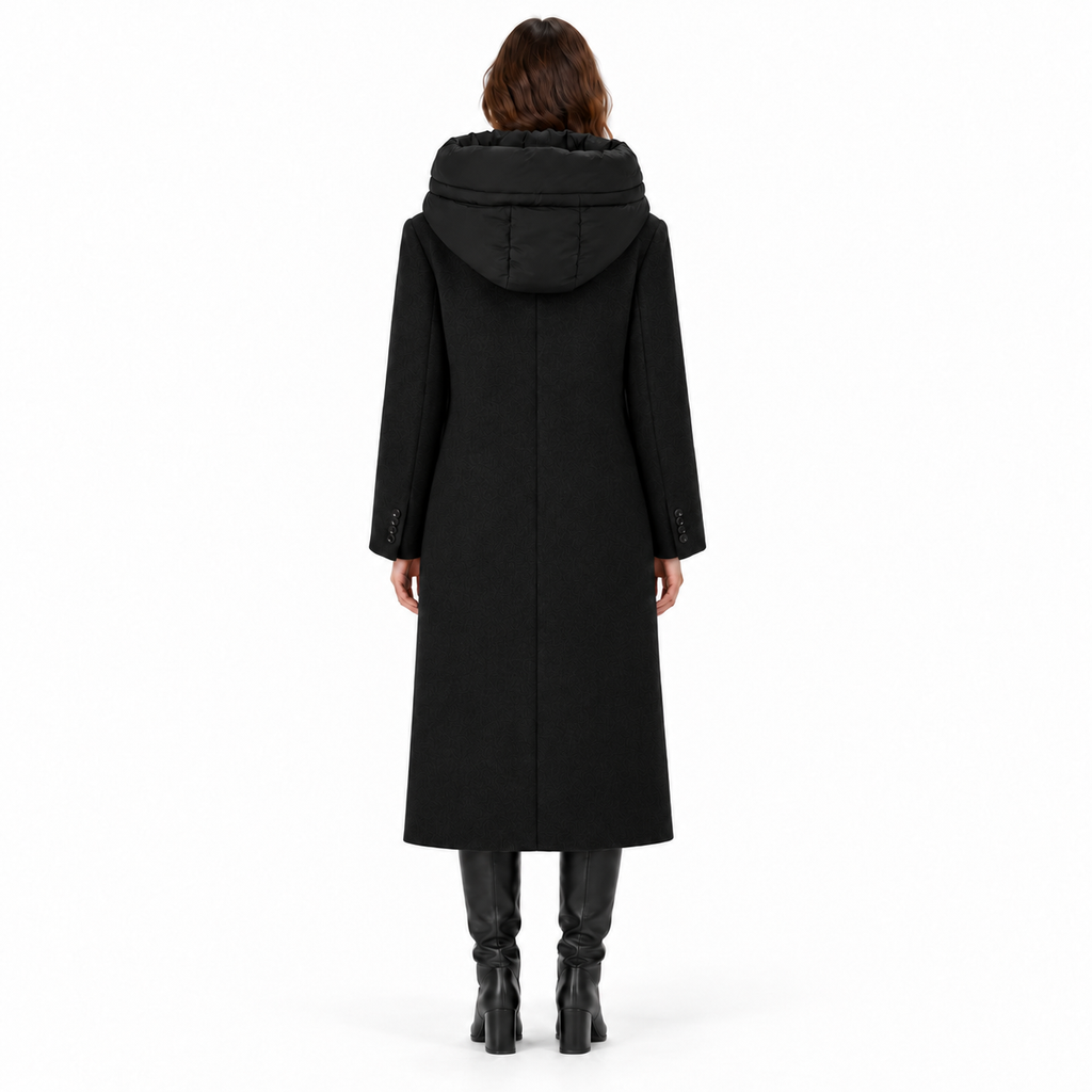 Off Woman Coat Pettorina Black