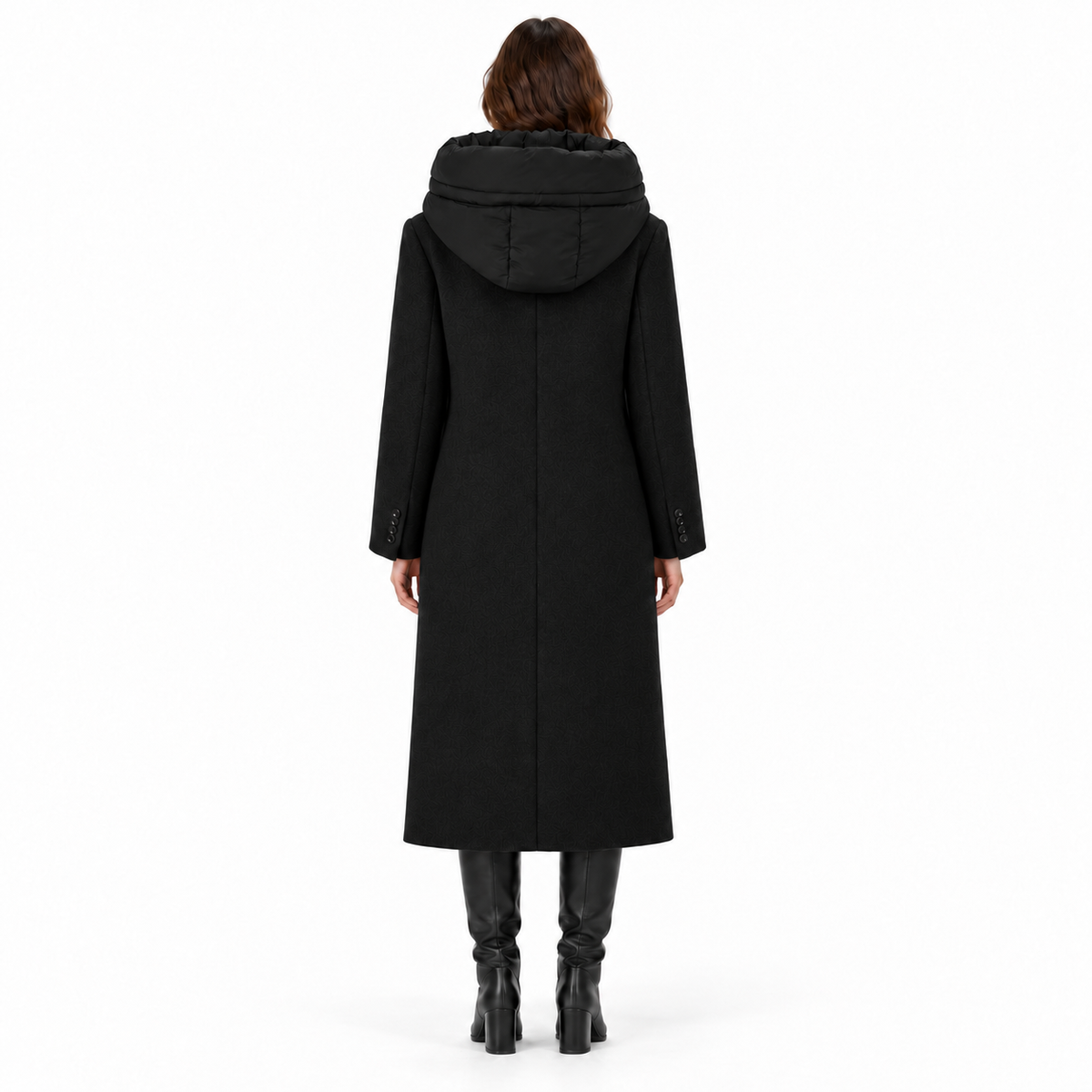 Off Woman Coat Pettorina Black