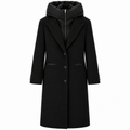 Off Woman Coat Pettorina Black