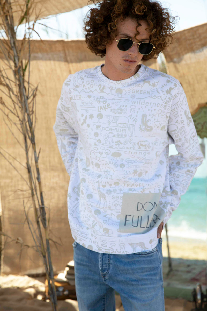 Don The Fuller Man White Sweatshirts