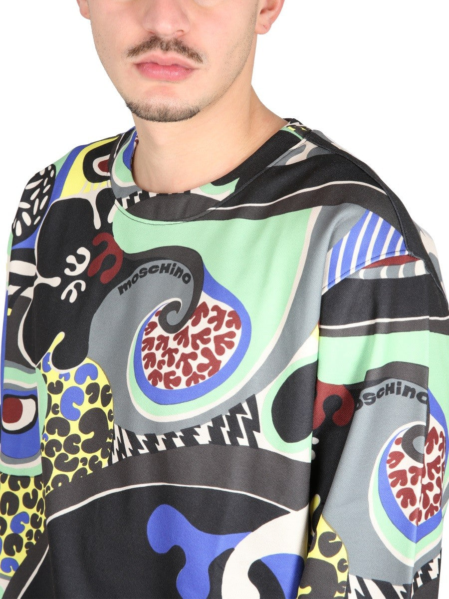 Moschino PSYCHEDELIC PRINT SWEATSHIRT