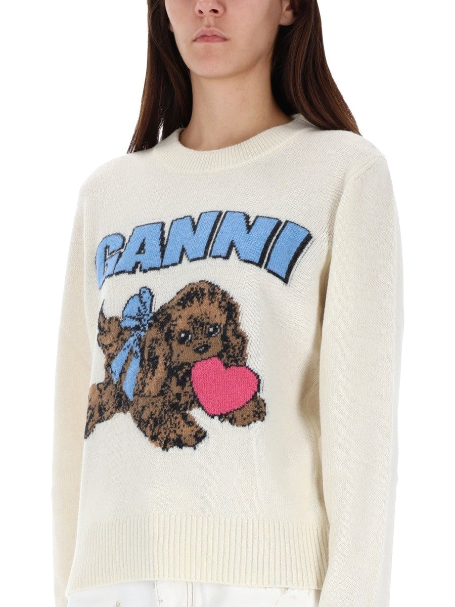 GANNI "PUPPY" SHIRT