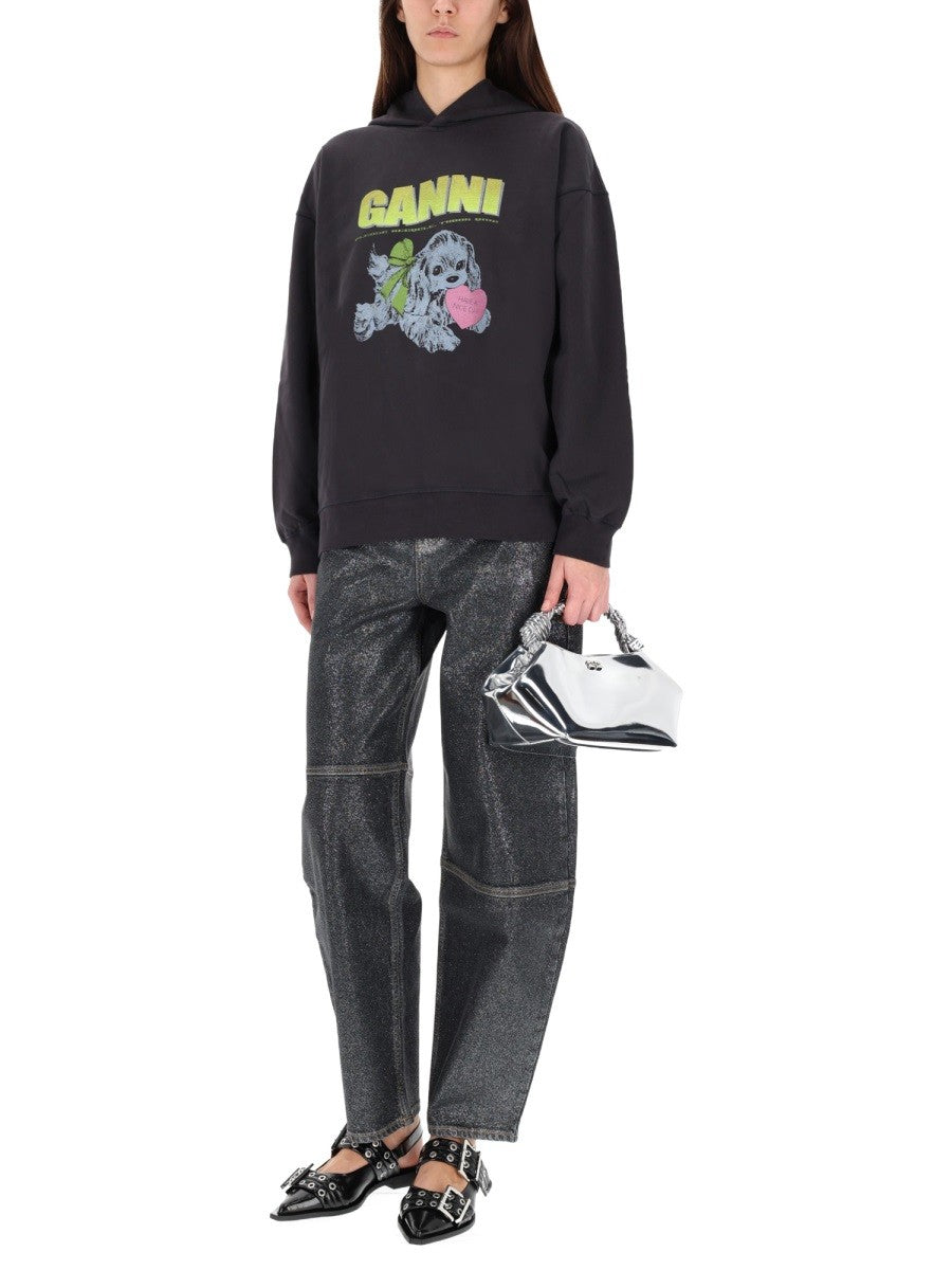GANNI "PUPPY" SWEATSHIRT