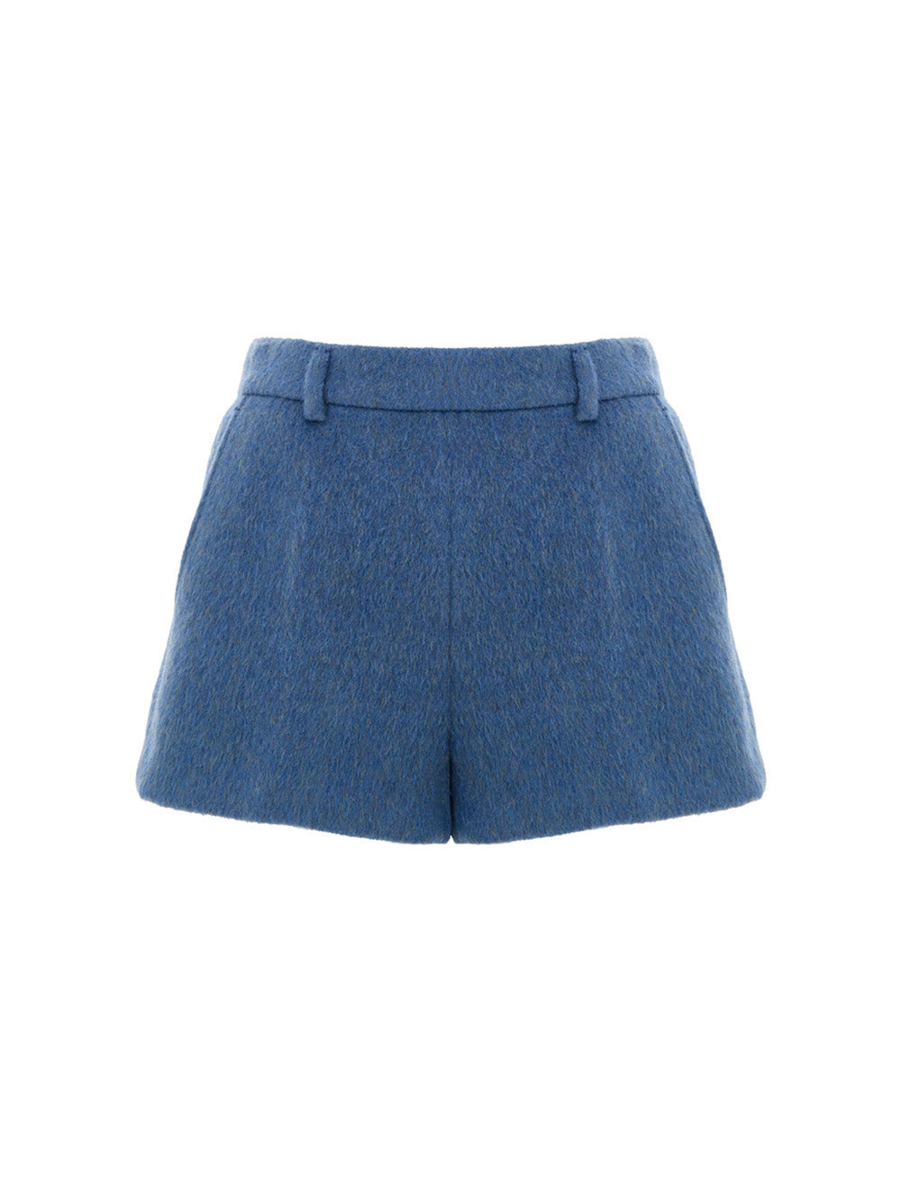 Gucci Blue Avio Mohair Blend Shorts with Side Zip – Siebentaschen