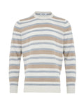 Gran Sasso Multicolor Linen Blend Crewneck Sweater