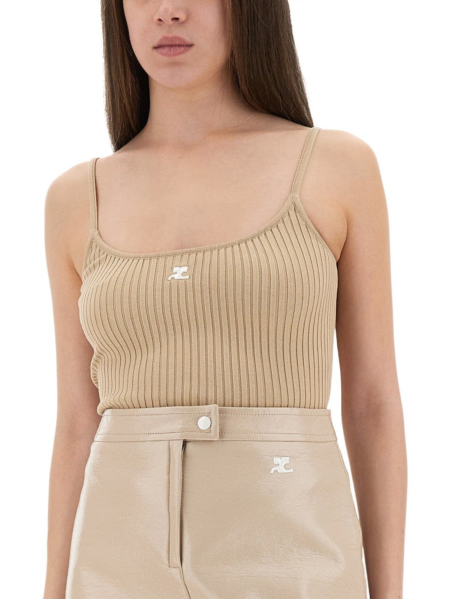 COURREGES "REEDITION" KNIT TANK TOP