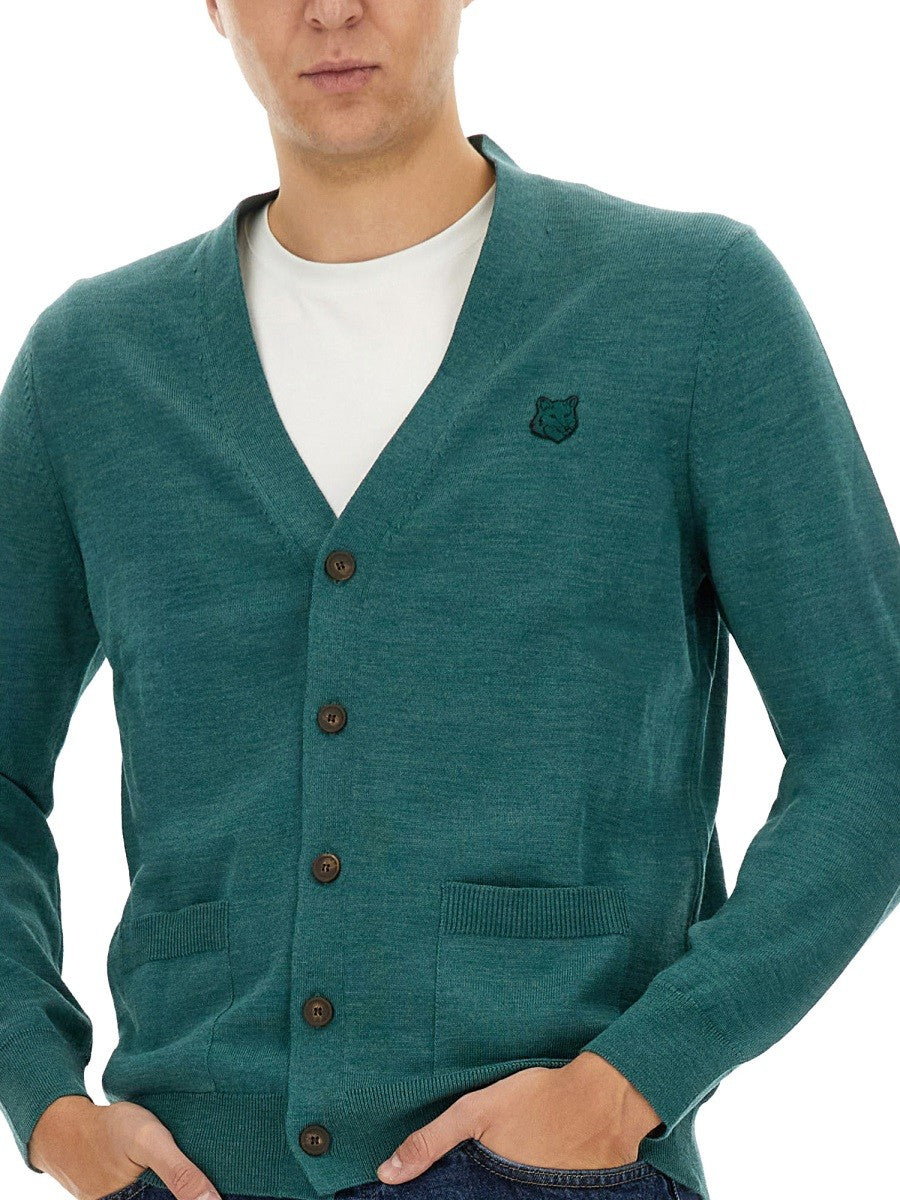 Maison Kitsune "REGULAR BOLD FOX HEAD PATCH" CARDIGAN
