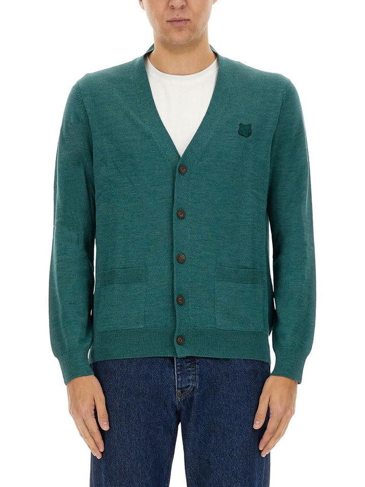 Maison Kitsune "REGULAR BOLD FOX HEAD PATCH" CARDIGAN