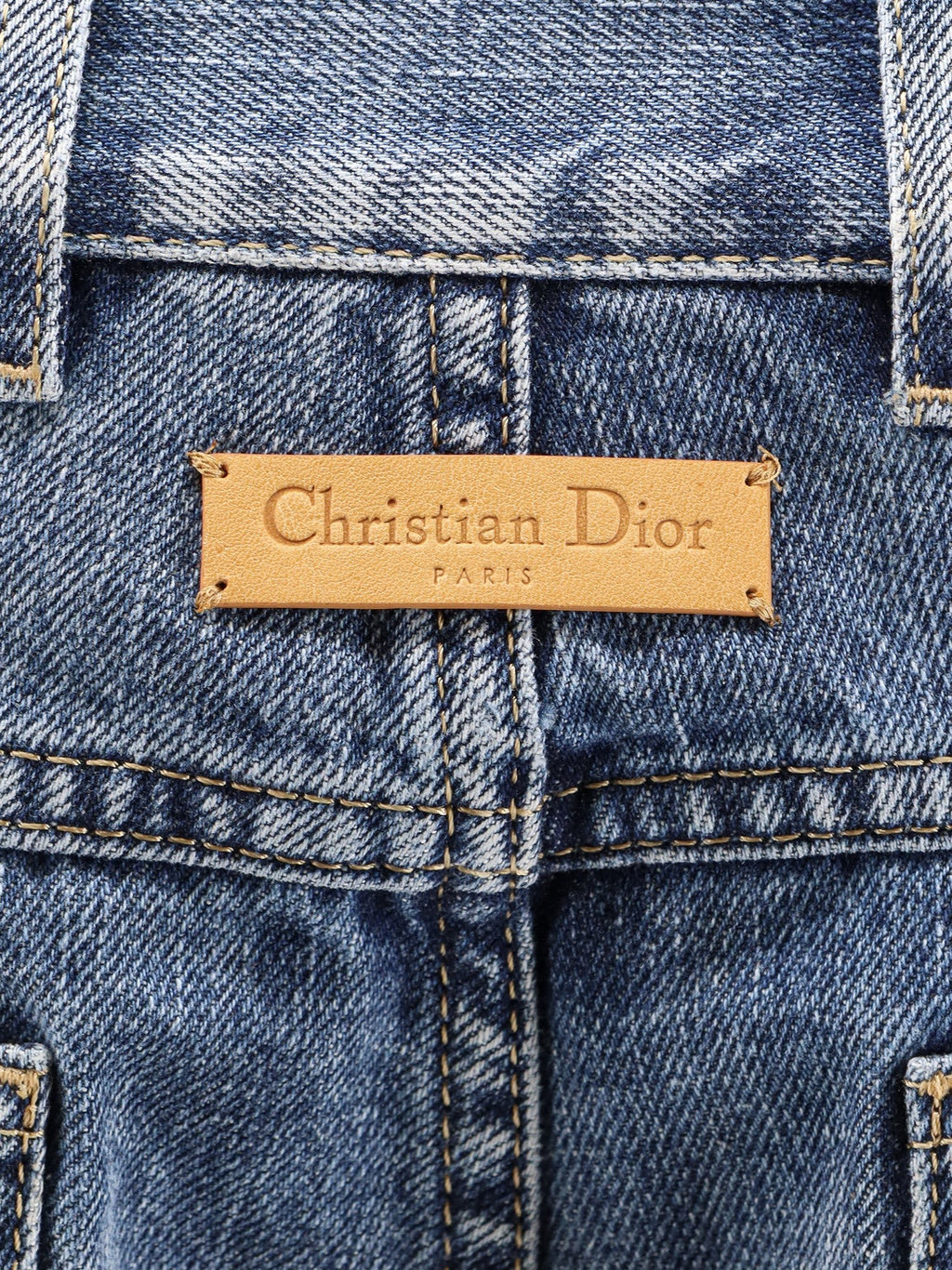 Dior Regular Fit stone-washed denim jeans