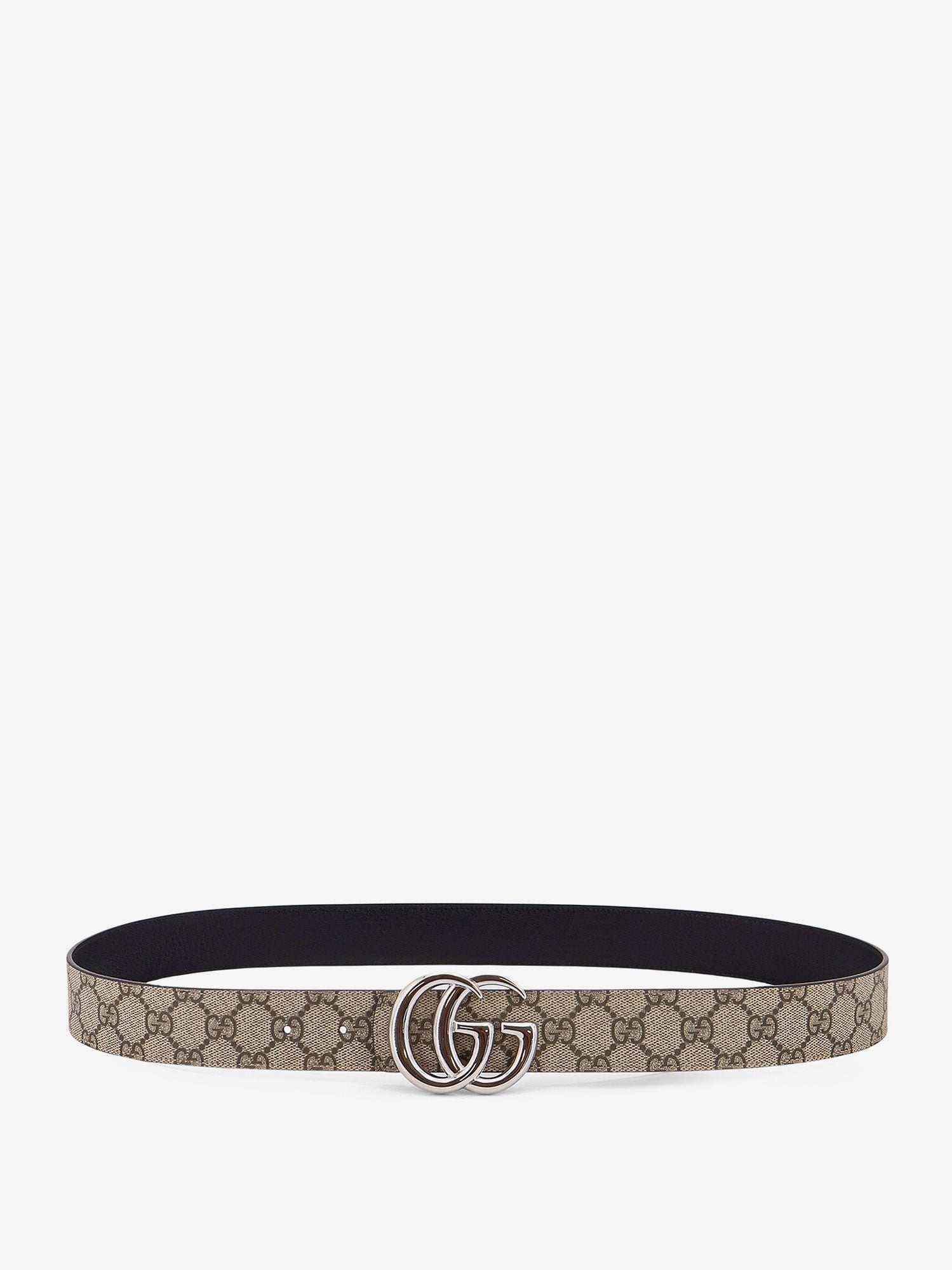 Gucci Reversible leather and Supreme GG fabric belt