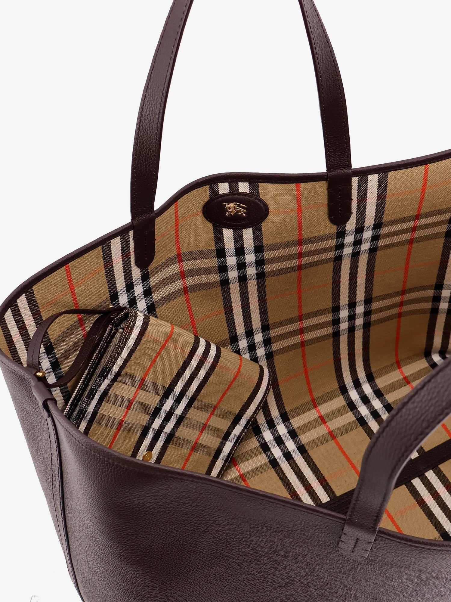 Burberry Reversible shopping bag with check pattern