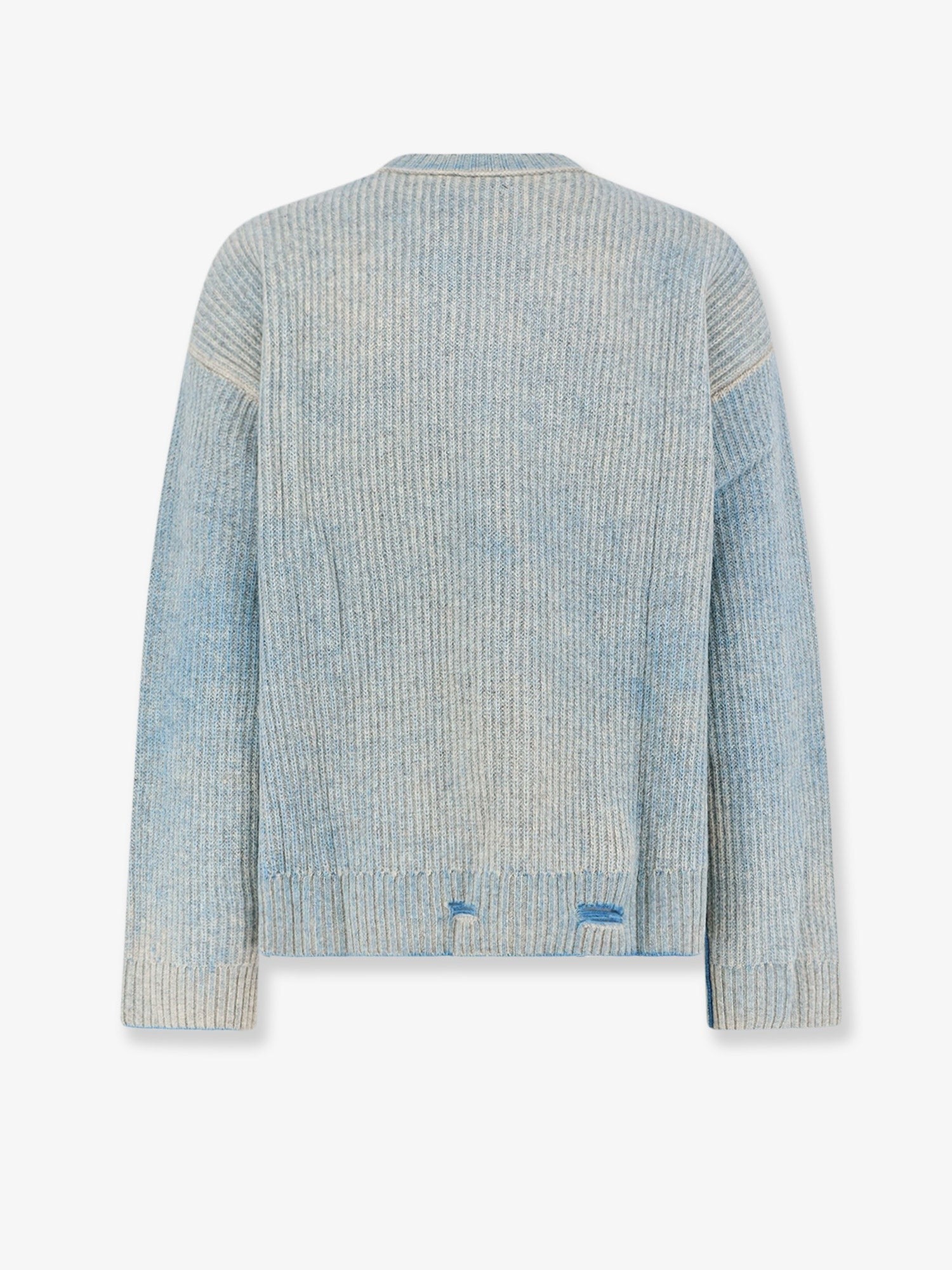 Represent Reversible wool sweater with distressed effect