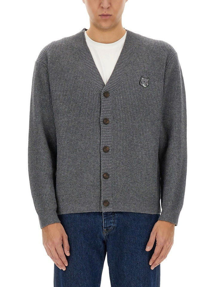 Maison Kitsune RIBBED CARDIGAN
