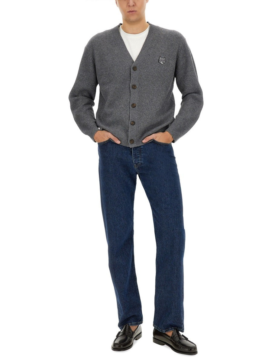 Maison Kitsune RIBBED CARDIGAN