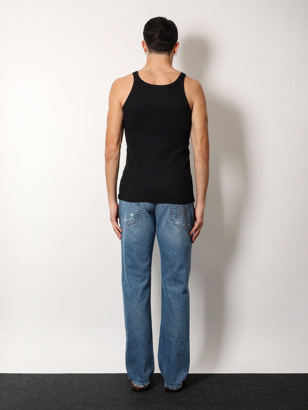 Dolce & Gabbana Ribbed cotton tank top