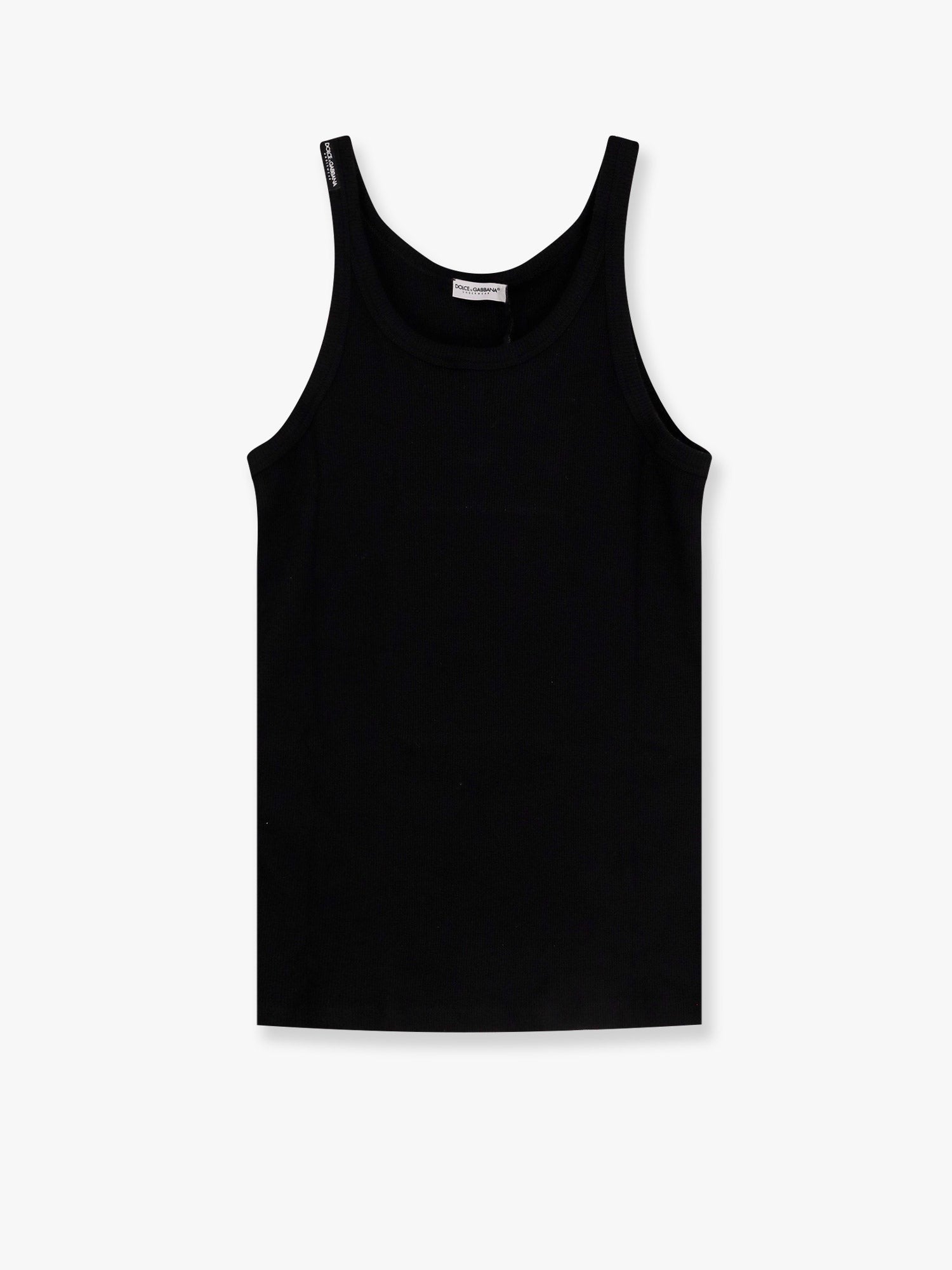 Dolce & Gabbana Ribbed cotton tank top