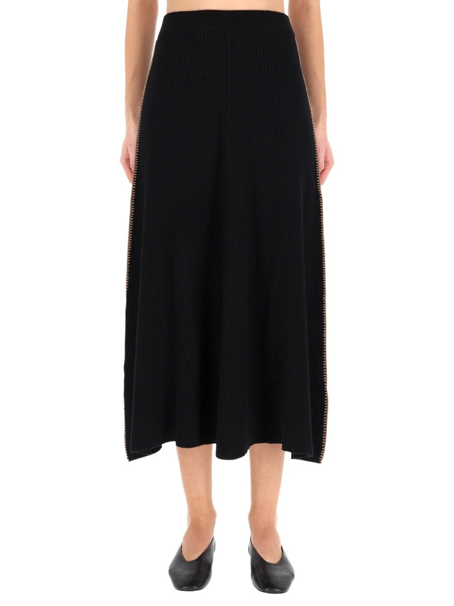 PAUL SMITH RIBBED SKIRT.
