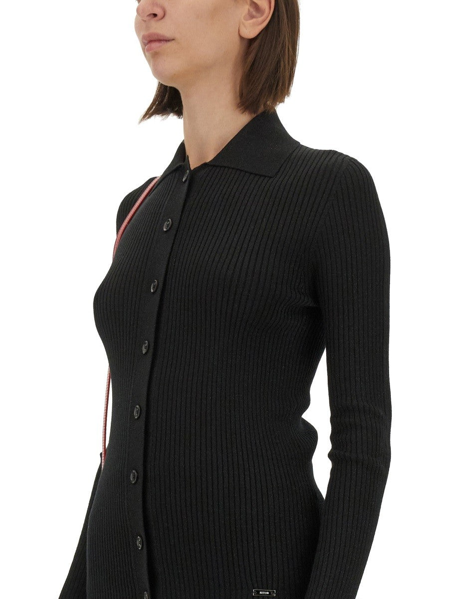 KITON RIBBED SWEATER.