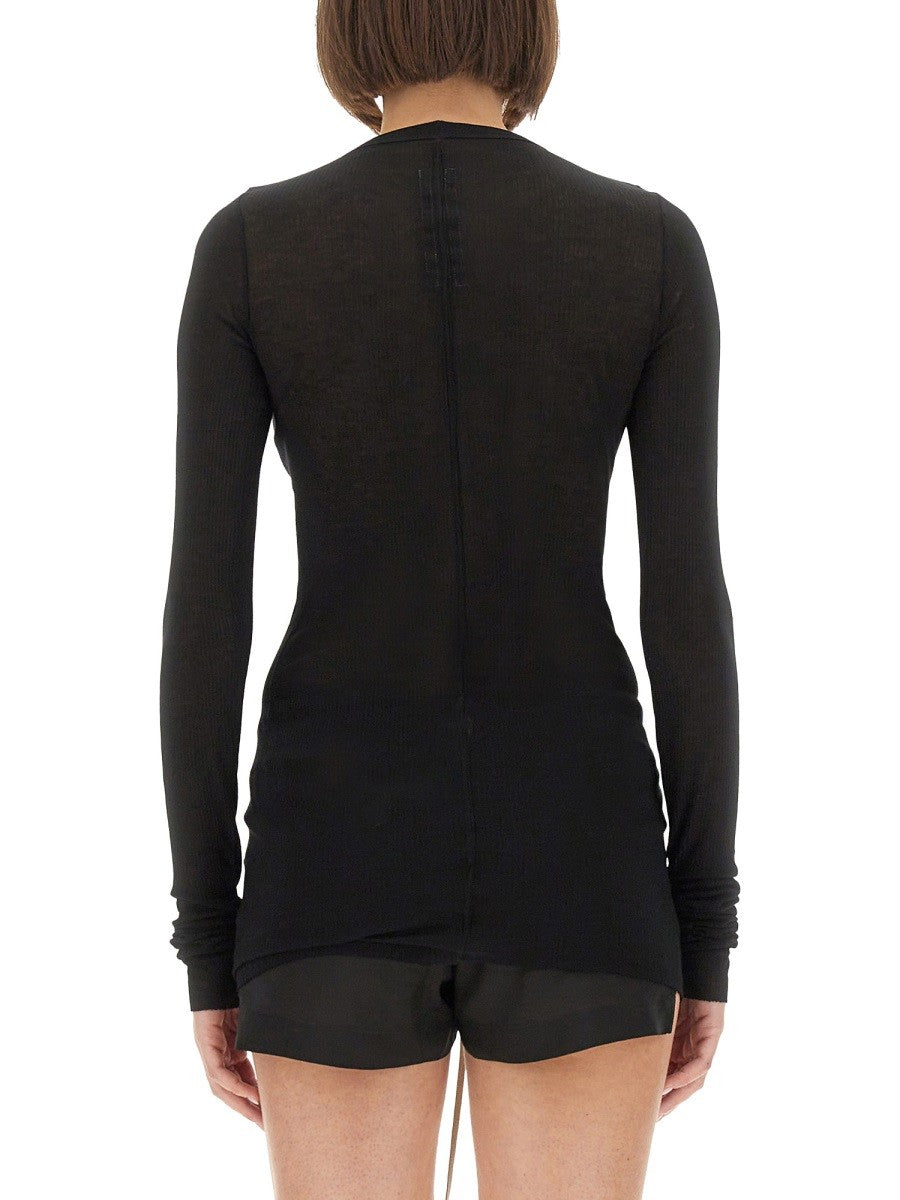 RICK OWENS "RIBBED" T-SHIRT