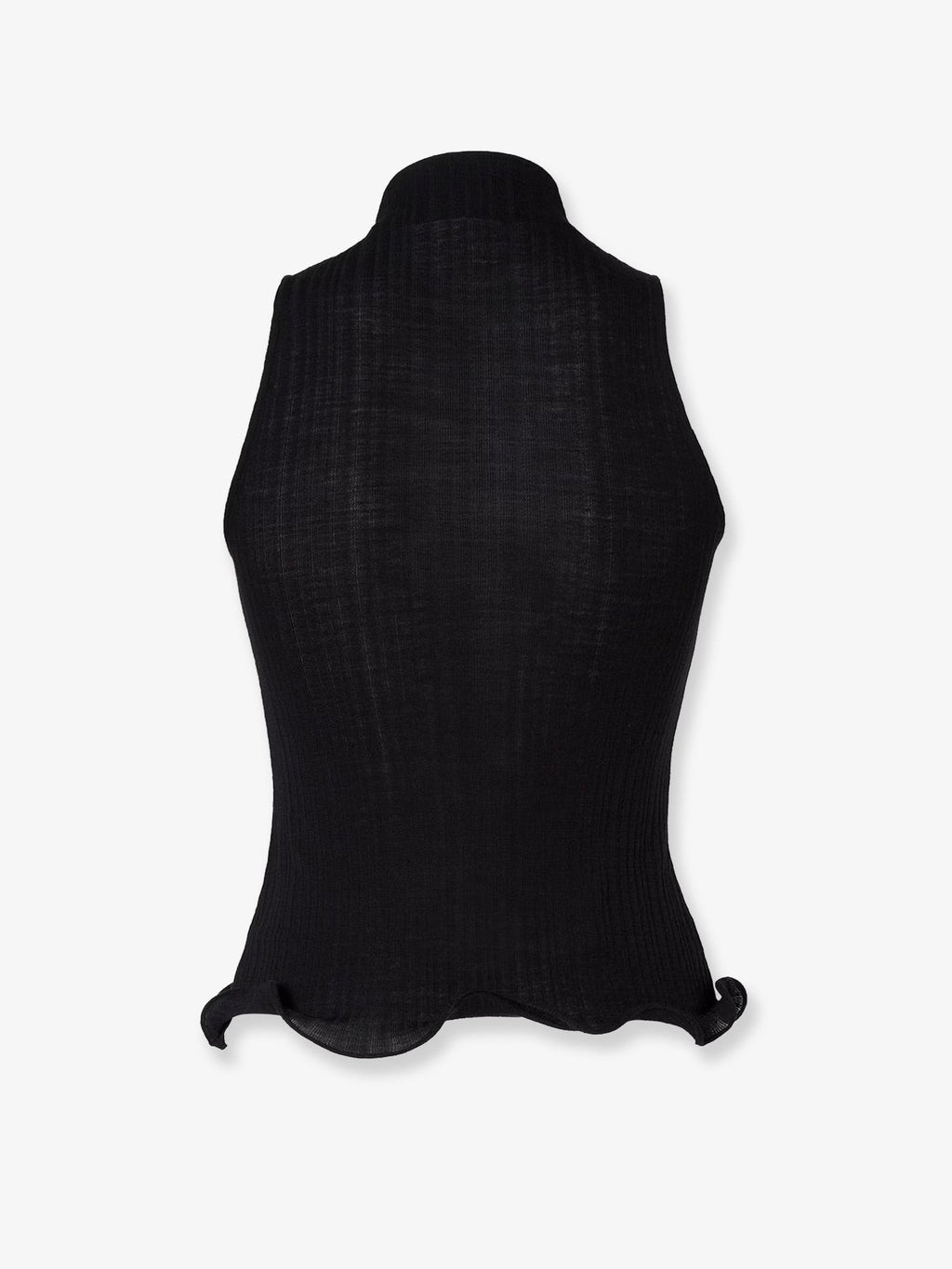 Fendi Ribbed virgin wool top