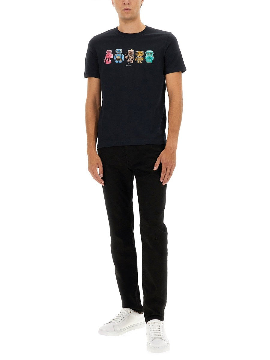 PS BY PAUL SMITH ROBOT PRINT T-SHIRT