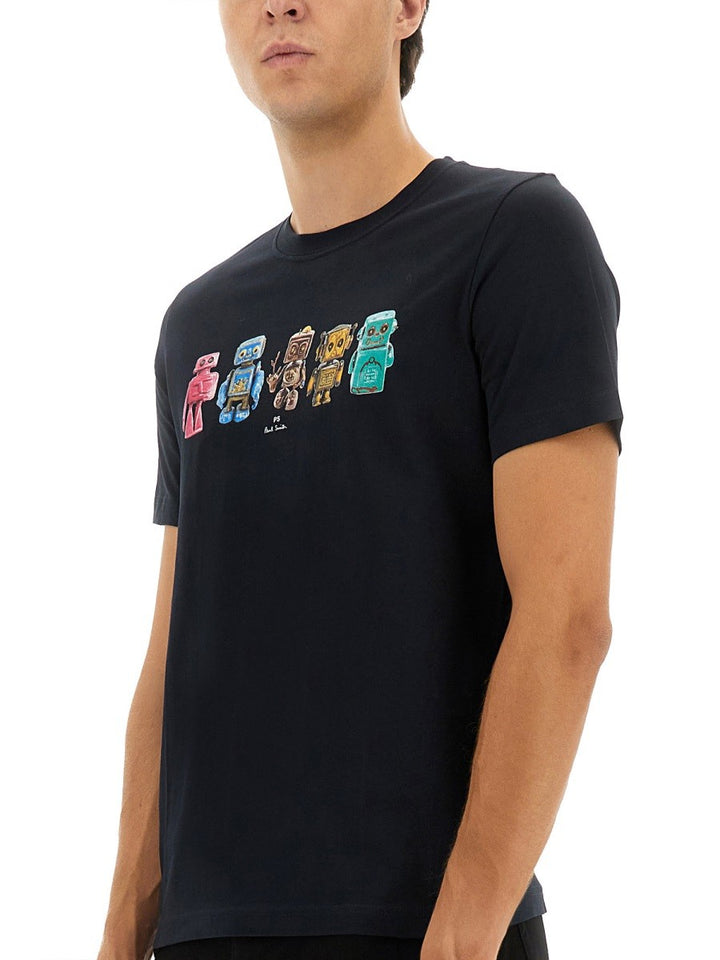 PS BY PAUL SMITH ROBOT PRINT T-SHIRT