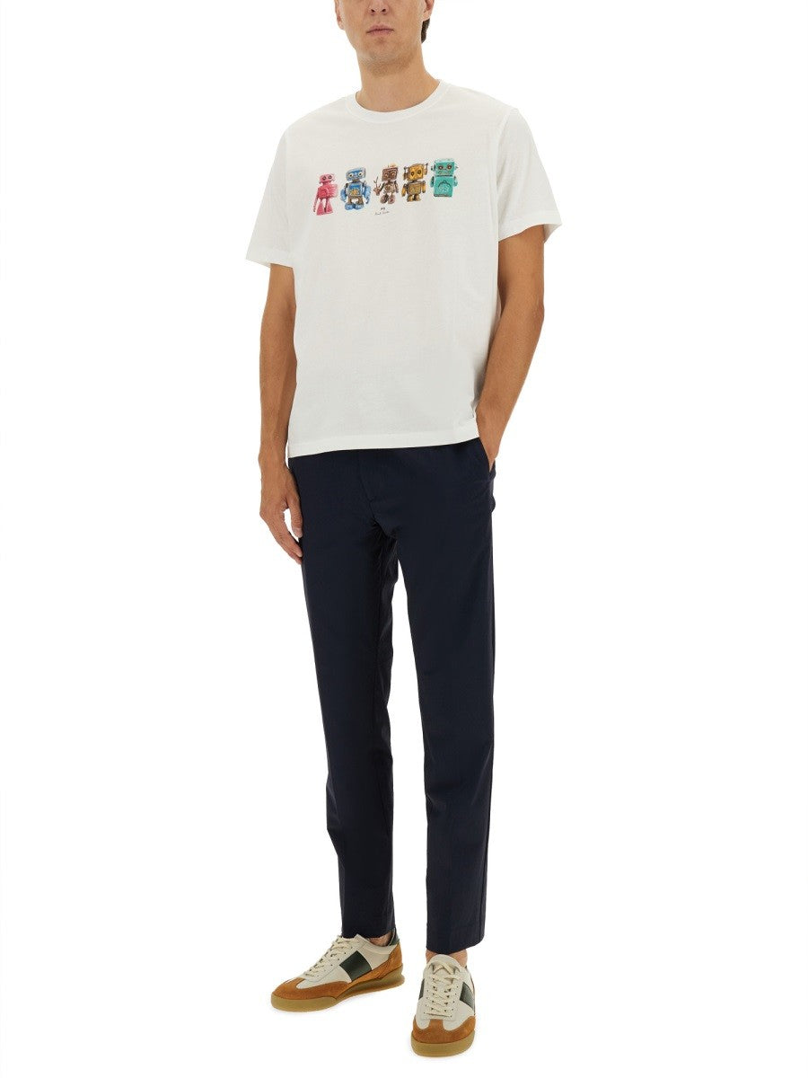 PS BY PAUL SMITH ROBOT PRINT T-SHIRT