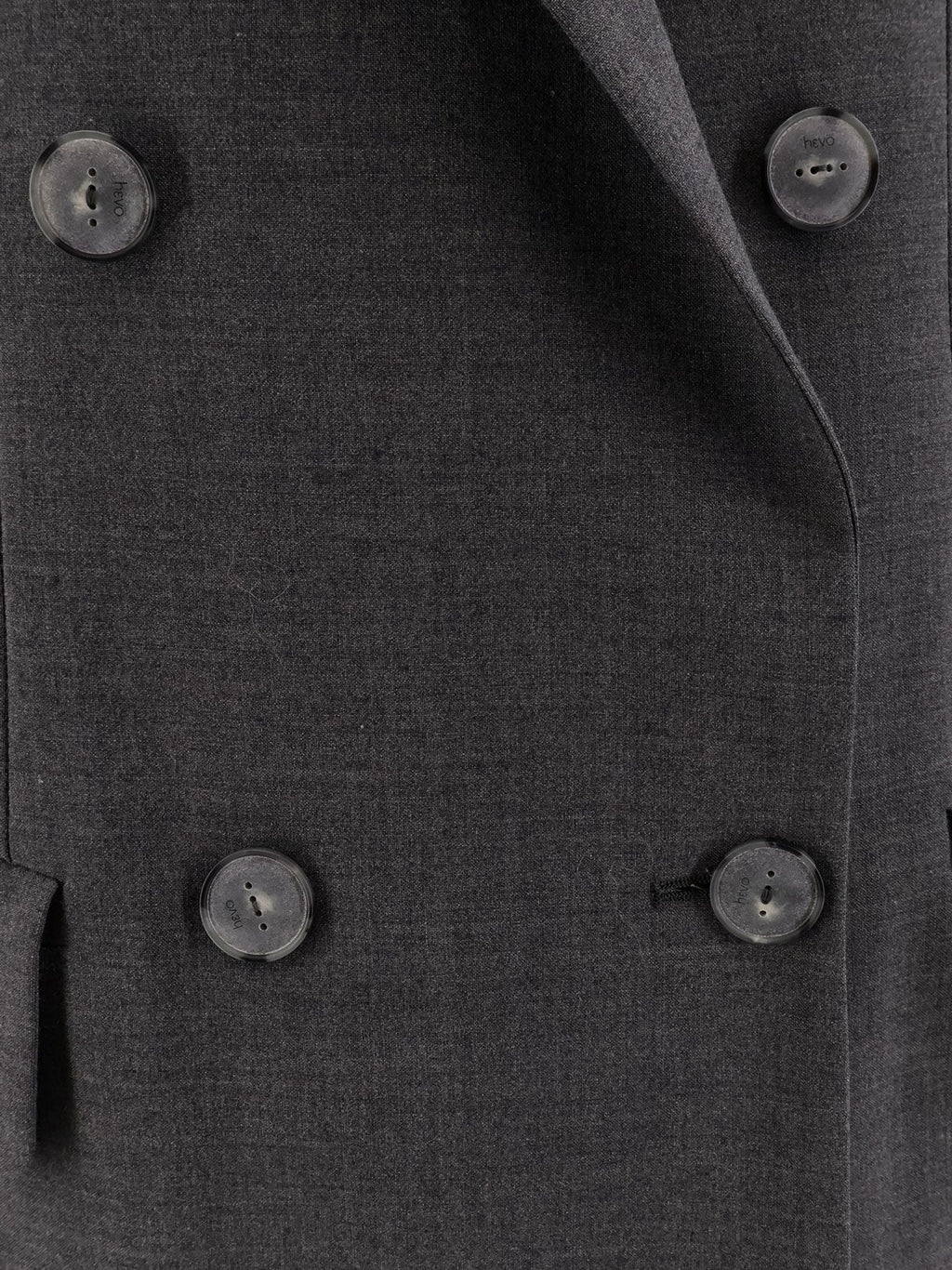 Hevo Rocchetta double-breasted wool blend suit