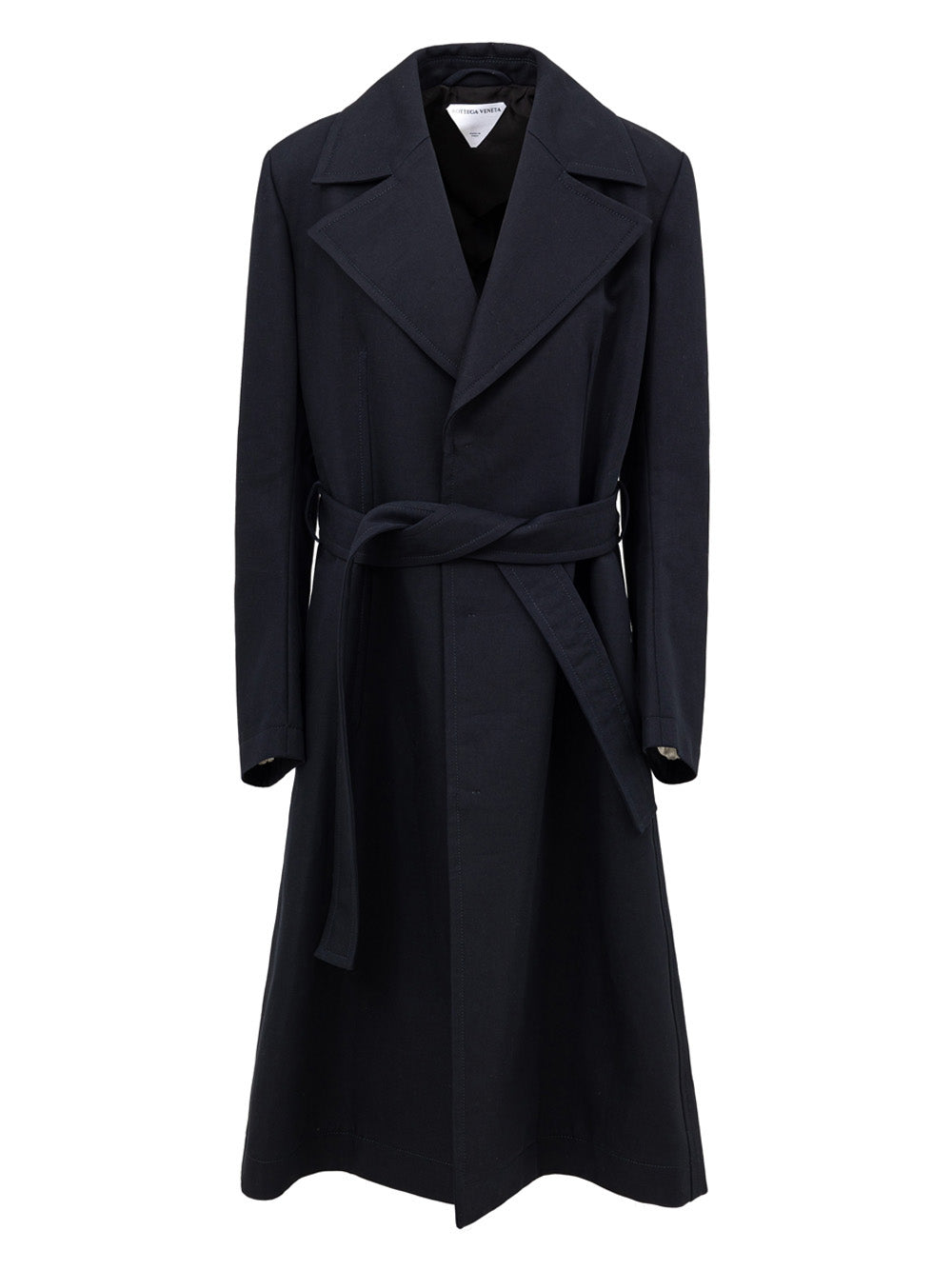 Double Cotton Canvas Trench Coat in Bottega Veneta Blue