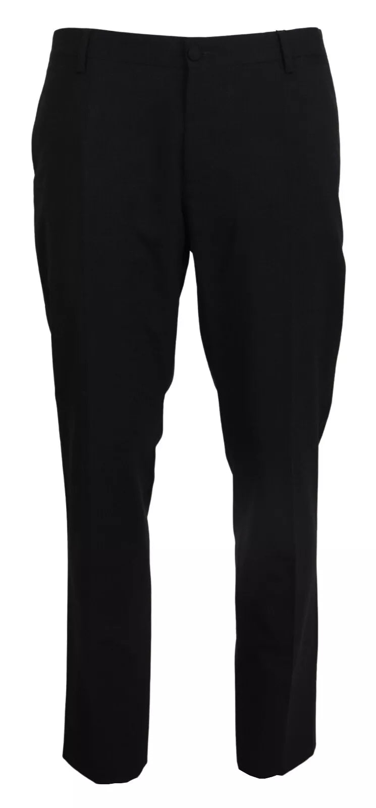 Dolce & Gabbana Gray Wool Stretch Formal Slim Fit Pants