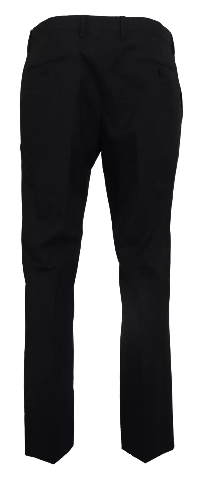 Dolce & Gabbana Gray Wool Stretch Formal Slim Fit Pants