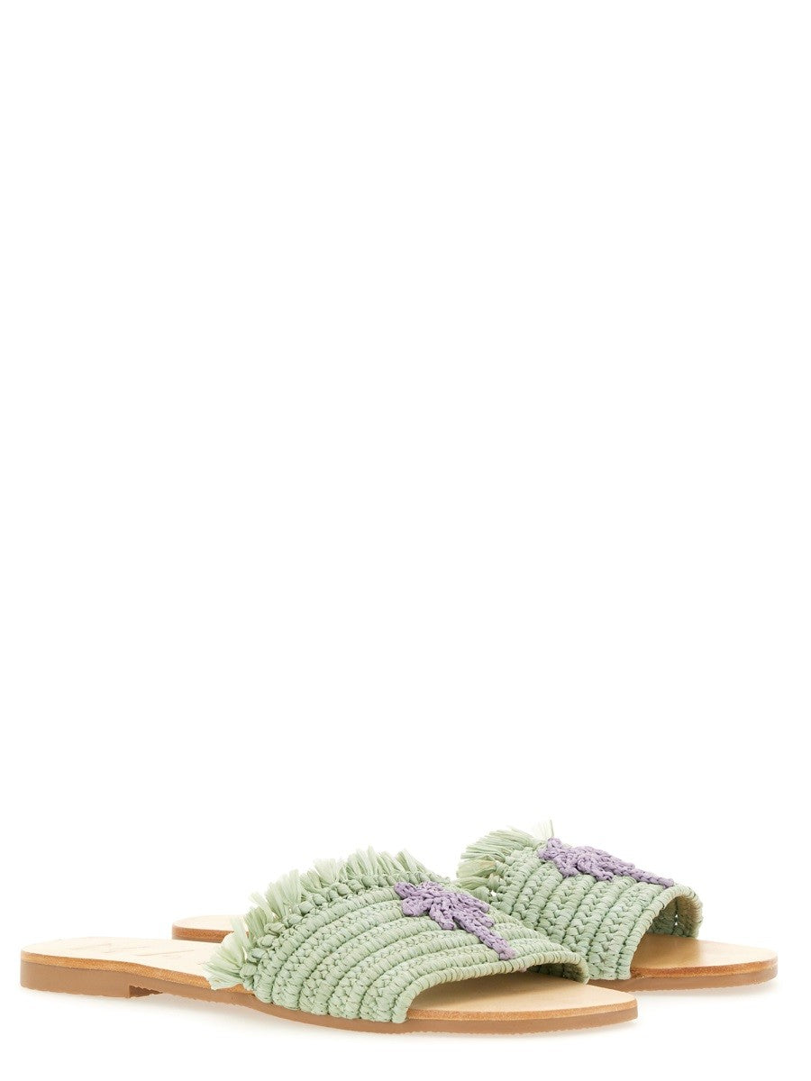 MANEBI SANDAL WITH LOGO