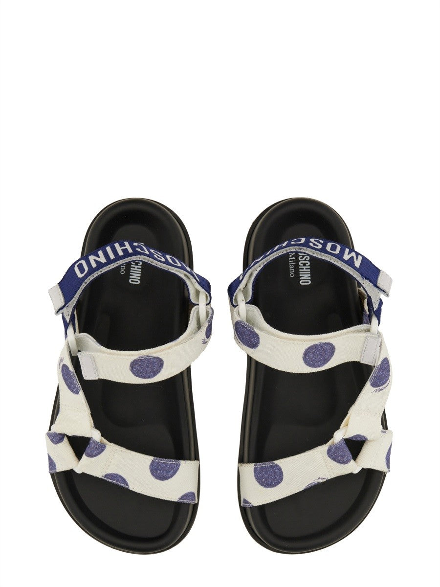 Moschino SANDAL WITH LOGO