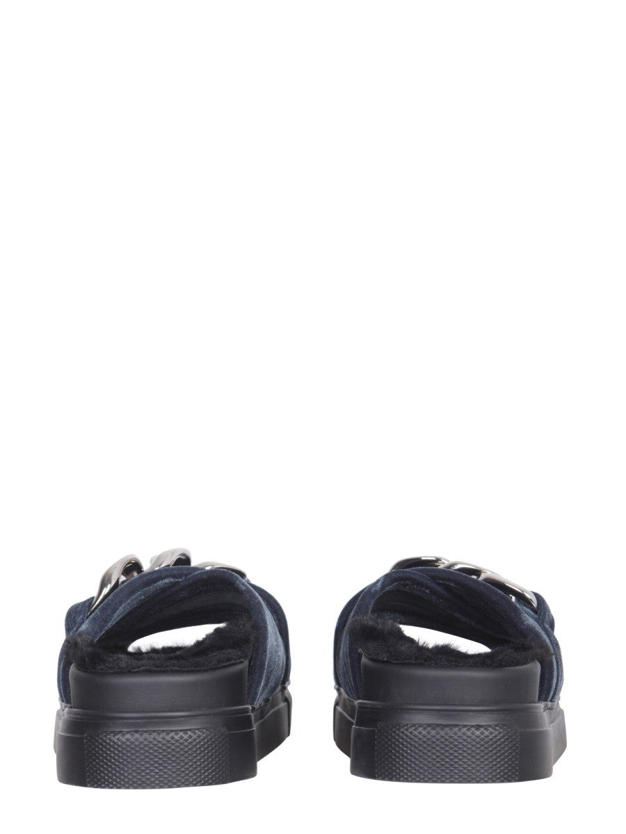 N°21 SANDALS WITH OVERSIZED CHAIN