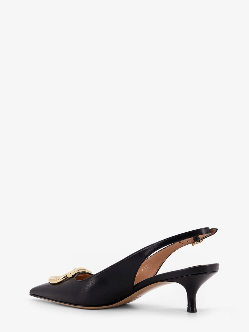 Ferragamo Sara leather décolleté with Gancini detail