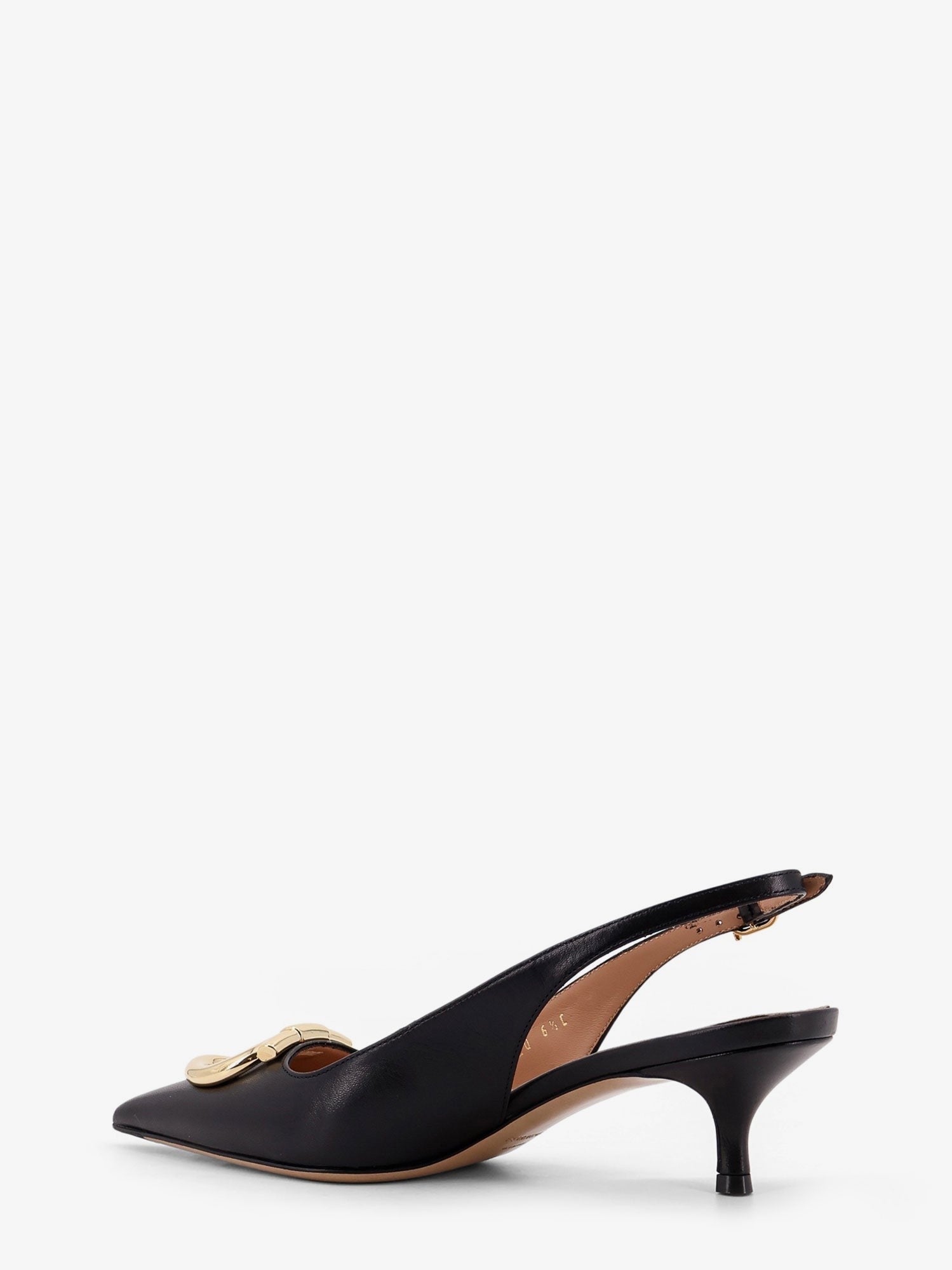 Ferragamo Sara leather décolleté with Gancini detail